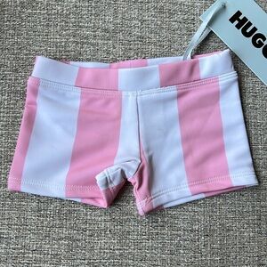 Pink Stripe Euro Swim Trunks || Hugo Loves Tiki
